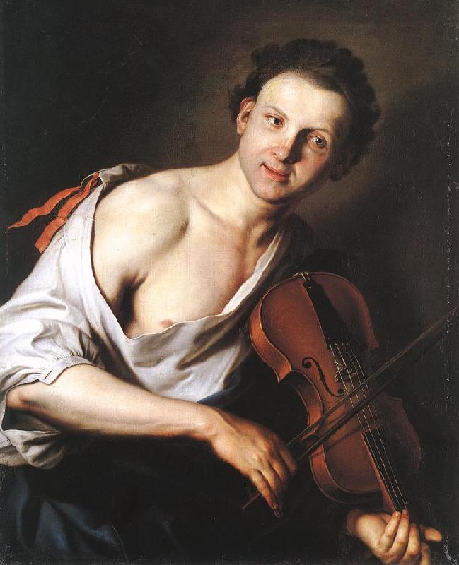 KUPECKY, Jan Young Man with a Violin oil painting picture